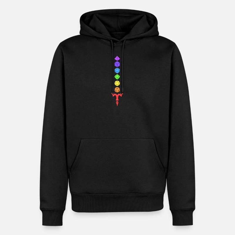 Regenbogen-Schwert ab rollenspiele - Männer Premium Bio Hoodie - Schwarz
