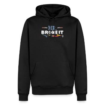 Cadeau de mécanicien Mr Broke It Kid - Sweat à capuche Premium bio Homme - noir - Devant - Nico (187cm)