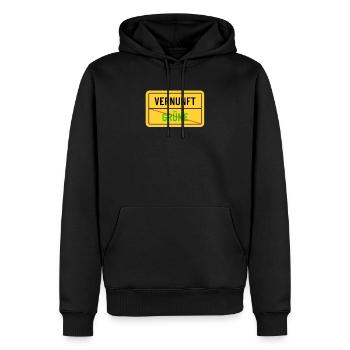 Politik Grüne Demo meinungsfreiheit freiheit - Männer Premium Bio Hoodie - Schwarz - Vorne - Nico (187cm)