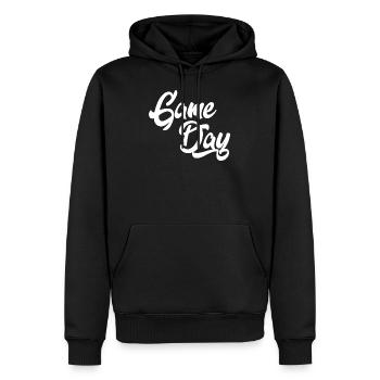 Game day game gamer nerd cadeau adolescent - Sweat à capuche Premium bio Homme - noir - Devant - Nico (187cm)
