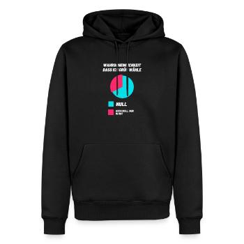 Grüne Demo Politik Wählen grundrechte freiheit - Männer Premium Bio Hoodie - Schwarz - Vorne - Nico (187cm)