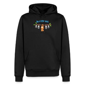 Différent cadeau chat animaux animaux - Sweat à capuche Premium bio Homme - noir - Devant - Nico (187cm)