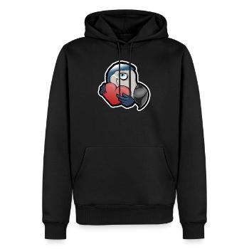 Dodo Love - Männer Premium Bio Hoodie - Schwarz - Vorne - Nico (187cm)