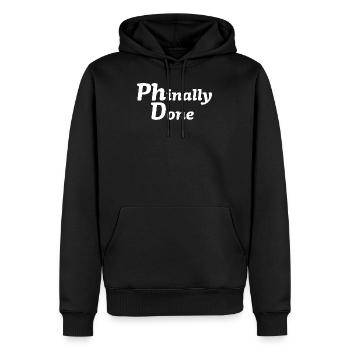Doctorat Phd Degree - Sweat à capuche Premium bio Homme - noir - Devant - Nico (187cm)