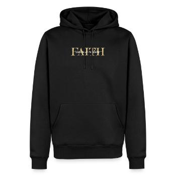 jesus christlich bibel Kreuz geschenk beten gott - Männer Premium Bio Hoodie - Schwarz - Vorne - Nico (187cm)