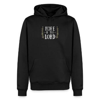 jesus christlich bibel Kreuz geschenk beten gott - Männer Premium Bio Hoodie - Schwarz - Vorne - Nico (187cm)