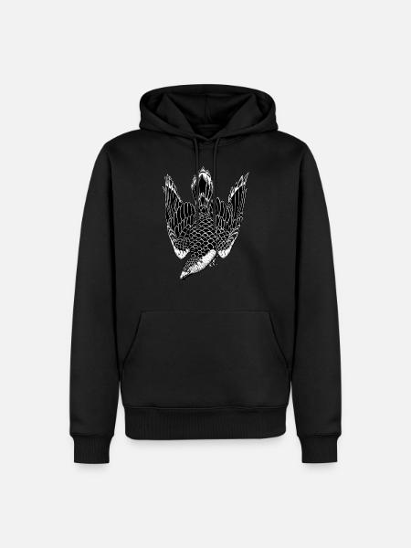 Falke - Männer Premium Bio Hoodie - Schwarz
