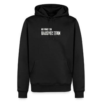 Hausmeisterin job hauswart arbeit geschenk mutter - Männer Premium Bio Hoodie - Schwarz - Vorne - Nico (187cm)