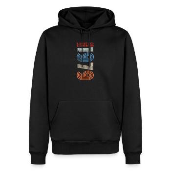 Anniversaire 1979 79 Vintage Rétro Millésime cadeau - Sweat à capuche Premium bio Homme - noir - Devant - Nico (187cm)