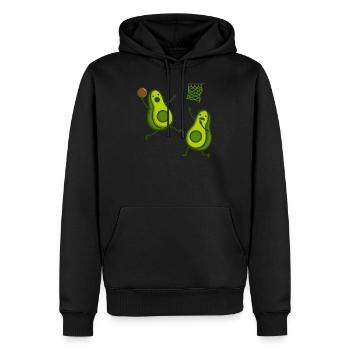avocado basketball - Sweat à capuche Premium bio Homme - noir - Devant - Nico (187cm)