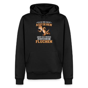 Ausdauer Training Sportler Trainingskleidung - Männer Premium Bio Hoodie - Schwarz - Vorne - Nico (187cm)