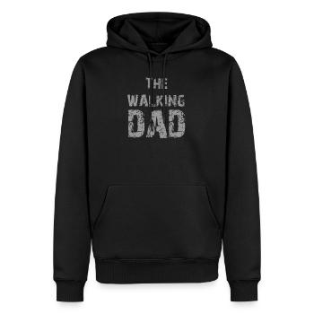 The Walking Dad - Männer Premium Bio Hoodie - Schwarz - Vorne - Nico (187cm)