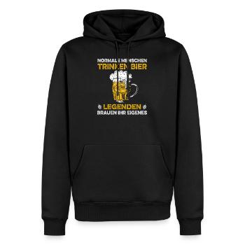 Bierbrauer Biertrinker Brauen Brauer Brauerei - Männer Premium Bio Hoodie - Schwarz - Vorne - Nico (187cm)