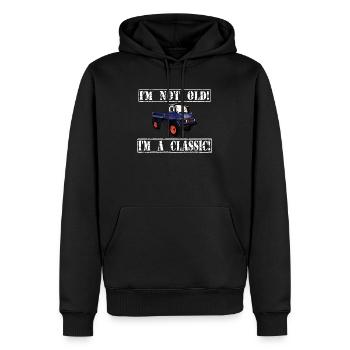 I'm not old - I'm a classic / Unimog - Men’s Premium Organic Hoodie - black - Front - Nico (187cm)