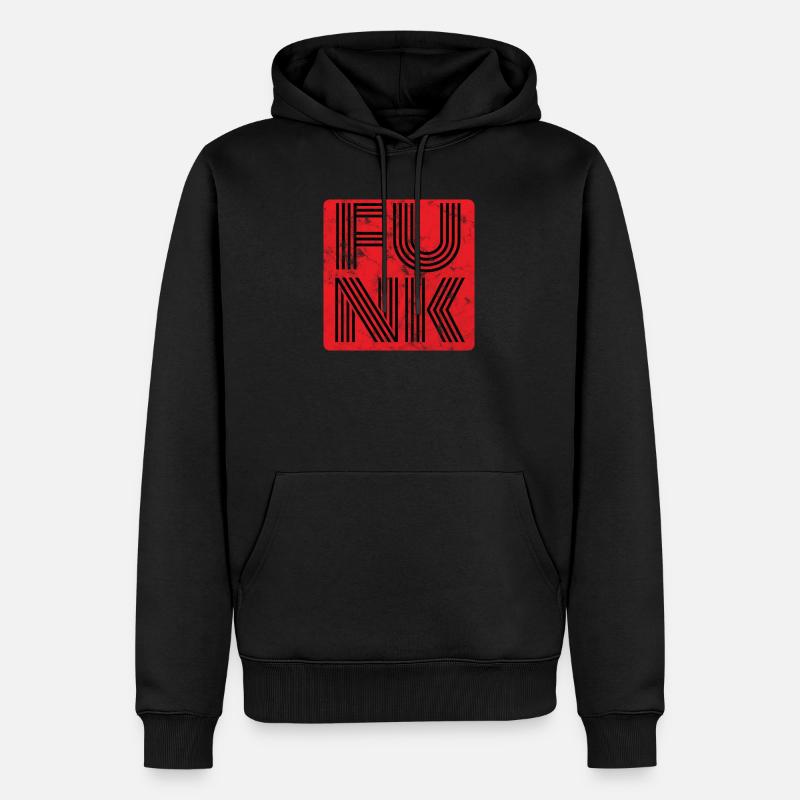 Funk Rétro - Sweat à capuche Premium bio Homme - noir