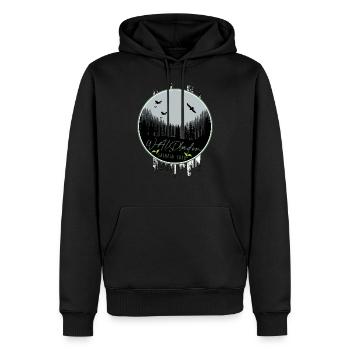 shinrin yoku wald meditation natur yoga waldbaden - Männer Premium Bio Hoodie - Schwarz - Vorne - Nico (187cm)
