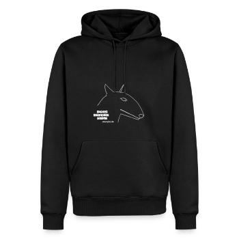 wrede huru 30 21 12 6923 weiss - Männer Premium Bio Hoodie - Schwarz - Vorne - Nico (187cm)
