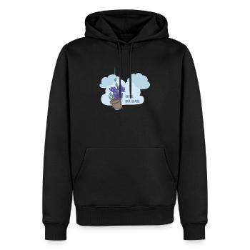 Oh no, not again! - Sweat à capuche Premium bio Homme - noir - Devant - Nico (187cm)
