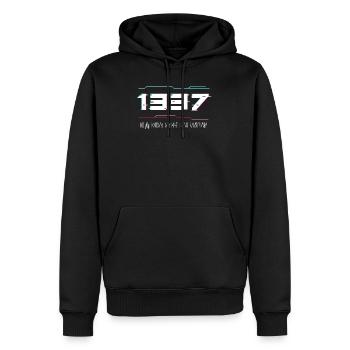 Elite Hacker Language Gamer Hacking Coding - Men’s Premium Organic Hoodie - black - Front - Nico (187cm)