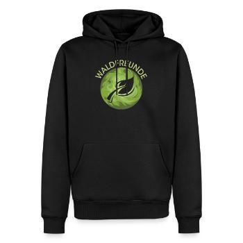 Waldfreunde Blatt Natur Naturschutz Waldschutz - Männer Premium Bio Hoodie - Schwarz - Vorne - Nico (187cm)