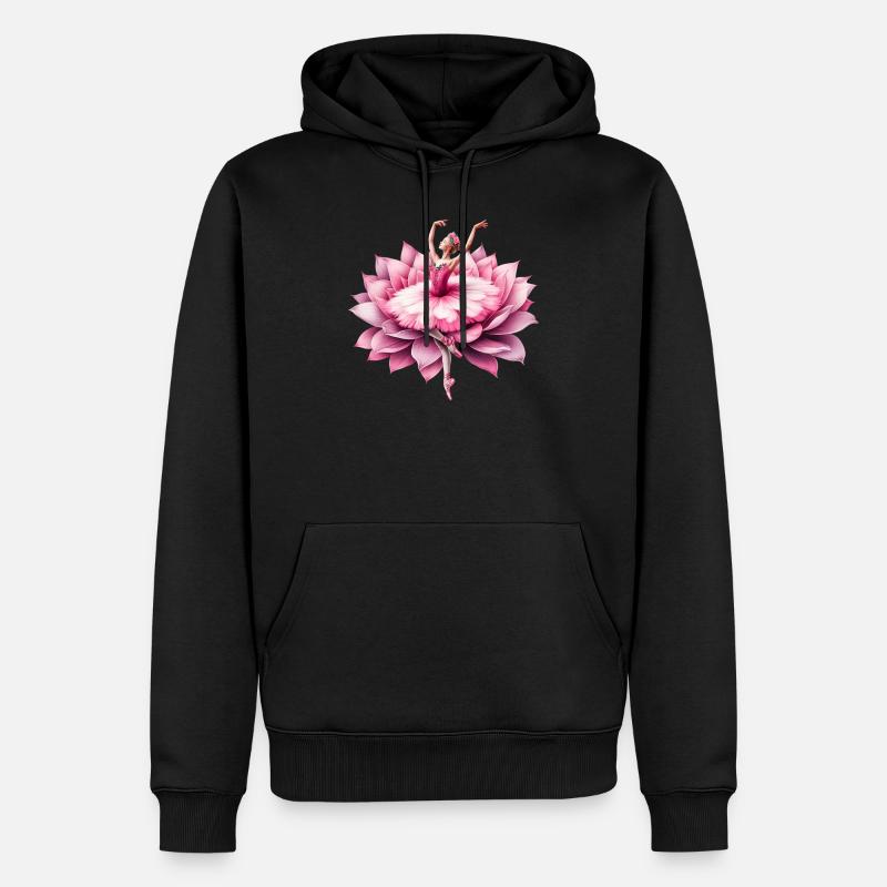 Danseuse de ballet avec tutu - Sweat à capuche Premium bio Homme - noir