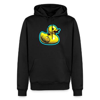 Ente Ente Ente Ente Ente - Männer Premium Bio Hoodie - Schwarz - Vorne - Nico (187cm)