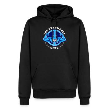 Mouvement pour la paix - Sweat à capuche Premium bio Homme - noir - Devant - Nico (187cm)