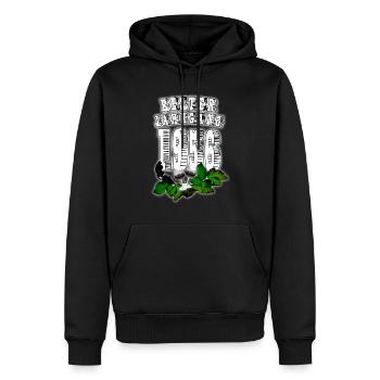 Best Vintage: 1956, Year of Birth, Wine, Wine Glass - Men’s Premium Organic Hoodie - black - Front - Nico (187cm)