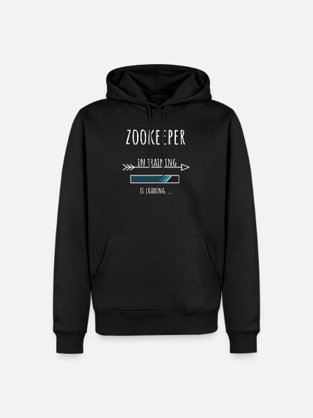 Zookeeper Gift Profession Training Zookeeper - Men’s Premium Organic Hoodie - black