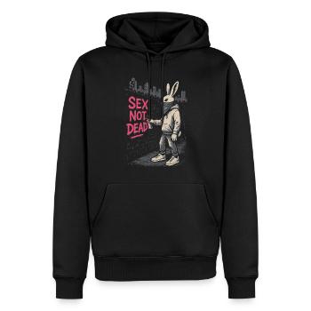Spray Graffiti Sex Not Dead Bunny Urban Street Art - Männer Premium Bio Hoodie - Schwarz - Vorne - Nico (187cm)