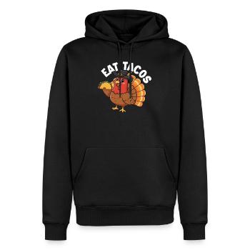 Tacos essen Thanksgiving Twist Herbst Humor - Männer Premium Bio Hoodie - Schwarz - Vorne - Nico (187cm)