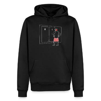 Kilt Scotland Scotland Jupe Tartan - Sweat à capuche Premium bio Homme - noir - Devant - Nico (187cm)
