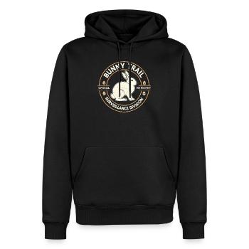 Hasenpfad-Überwachungsabteilung Lustige Ostern - Männer Premium Bio Hoodie - Schwarz - Vorne - Nico (187cm)