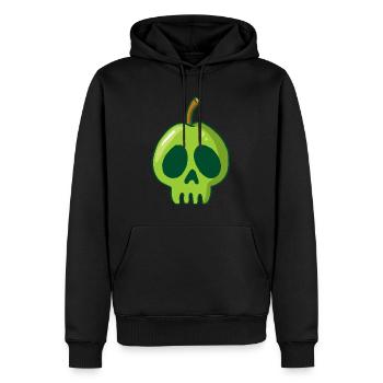 Crâne de pomme - Sweat à capuche Premium bio Homme - noir - Devant - Nico (187cm)