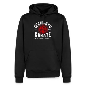 Uechi Ryu Karate Okinawa East. 1897 Japan - Men’s Premium Organic Hoodie - black - Front - Nico (187cm)