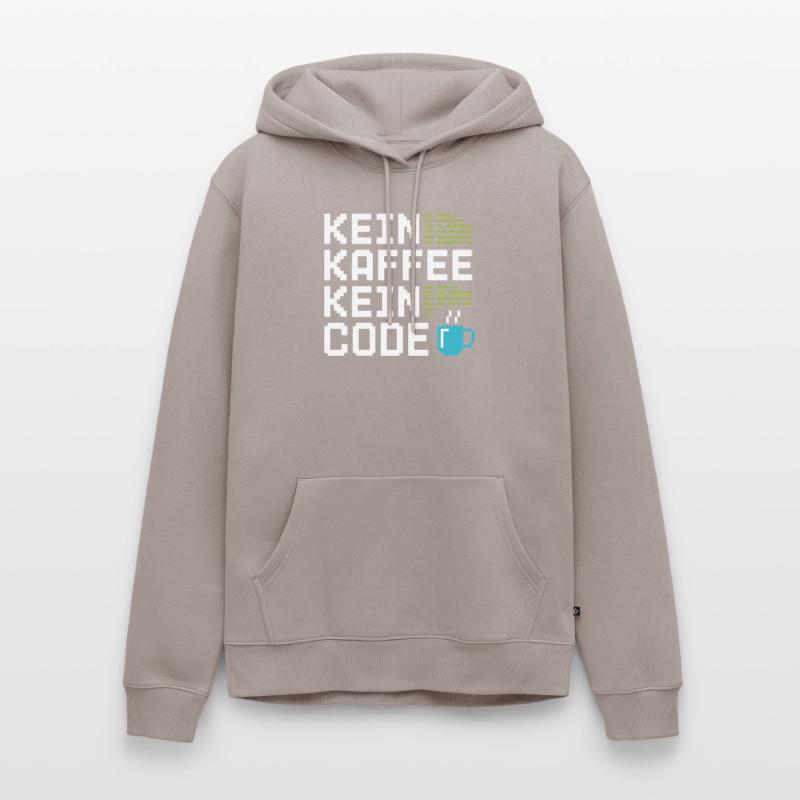 No Coffee No Code Programmer Computer Scientist Men’s Premium Organic Hoodie