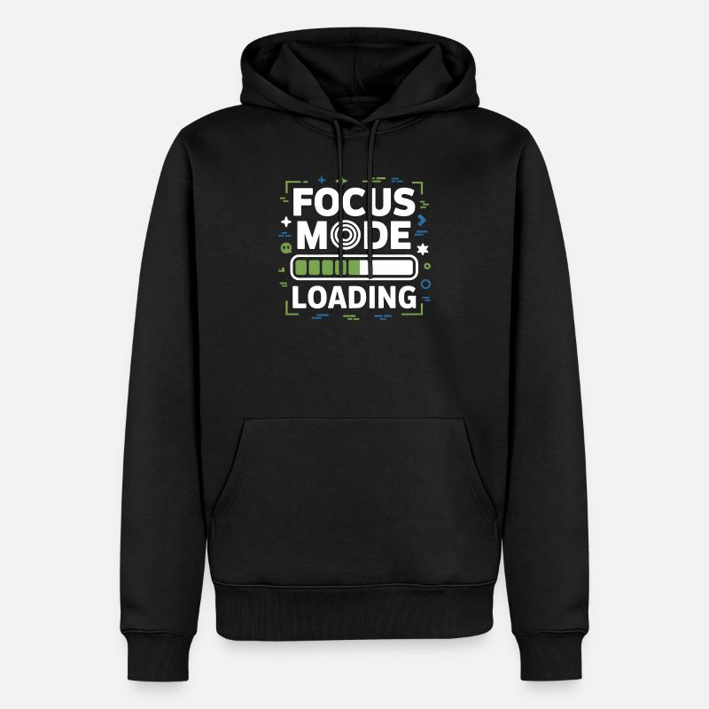Focus Mode Loading ADHS Chaos - Männer Premium Bio Hoodie - Schwarz
