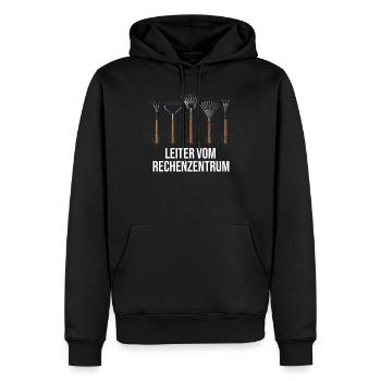 Leiter vom Rechenzentrum Gärtner Gärtnerin Garten - Männer Premium Bio Hoodie - Schwarz - Vorne - Nico (187cm)