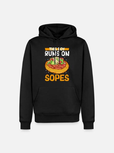 Männer lieben Sopes - Männer Premium Bio Hoodie - Schwarz