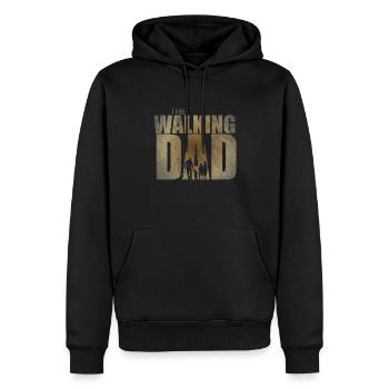 The Walking Dad Geschenk für werdende Papas - Männer Premium Bio Hoodie - Schwarz - Vorne - Nico (187cm)