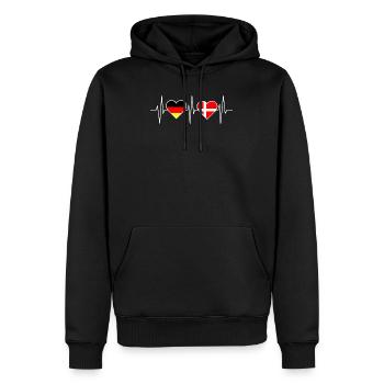 Puls Dänemark Nord Geschenk Spruch - Männer Premium Bio Hoodie - Schwarz - Vorne - Nico (187cm)