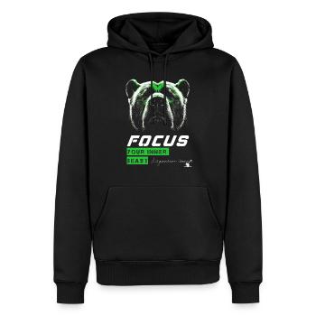 Focus your beast - Workout Shirt - Asgardian Gear - Men’s Premium Organic Hoodie - black - Front - Nico (187cm)