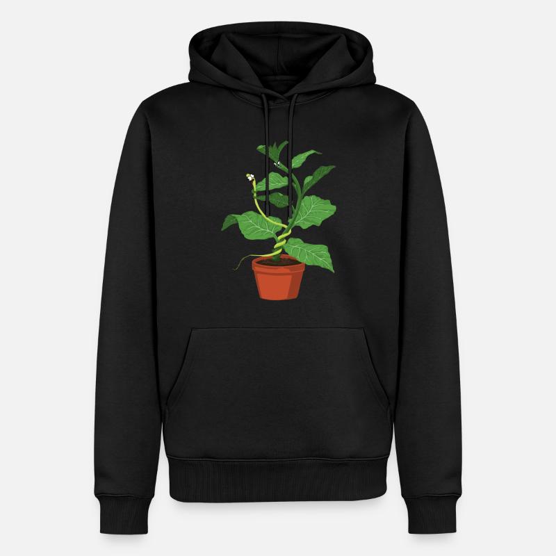 Kampf unter Pflanzen - Männer Premium Bio Hoodie - Schwarz