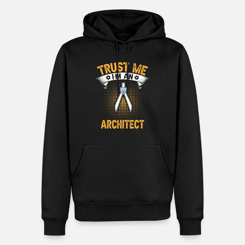 Croyez-moi, je suis architecte - Sweat à capuche Premium bio Homme - noir