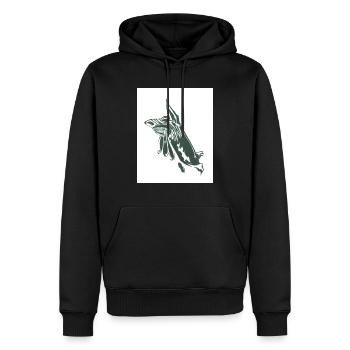 74A6C550 C28D 460B 882B 20E59C6916A5 - Sweat à capuche Premium bio Homme - noir - Devant - Nico (187cm)