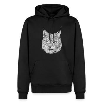 ELBA Head SW - Men’s Premium Organic Hoodie - black - Front - Nico (187cm)