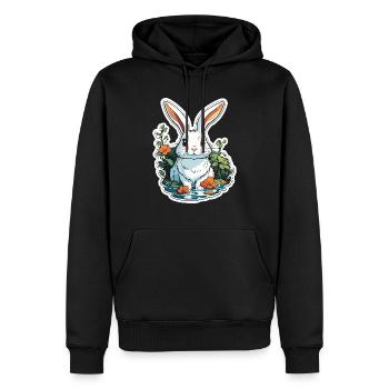 Anime / Bande dessinée / Japonais / Animation / Dessin animé - Sweat à capuche Premium bio Homme - noir - Devant - Nico (187cm)