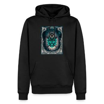 Monstre marin 2 visages - Sweat à capuche Premium bio Homme - noir - Devant - Nico (187cm)