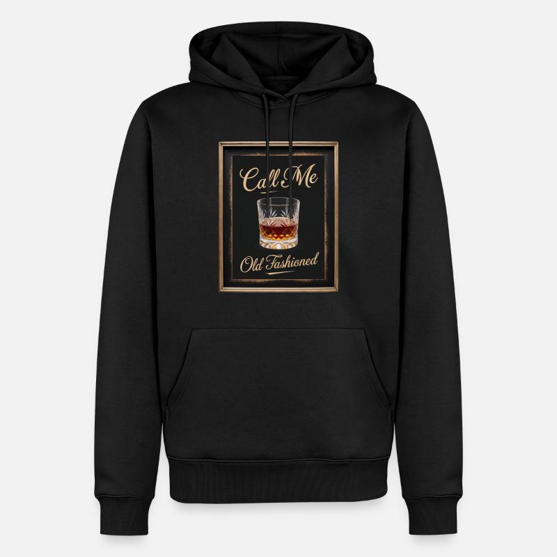 Appelez-moi Whisky à l’ancienne drôle - Sweat à capuche Premium bio Homme - noir