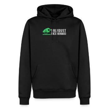 Sawdust Is Man Glitter Woodworking - Männer Premium Bio Hoodie - Schwarz - Vorne - Nico (187cm)